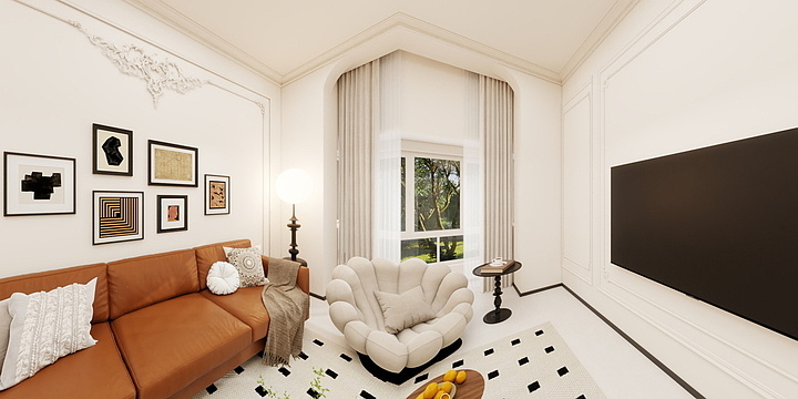 陈设计在青岛-远洋万和城B座公寓-装修设计方案