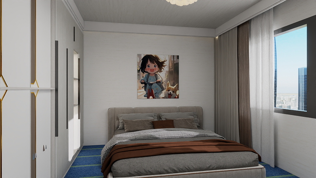 孟村永安装饰-38㎡1室-装修设计方案