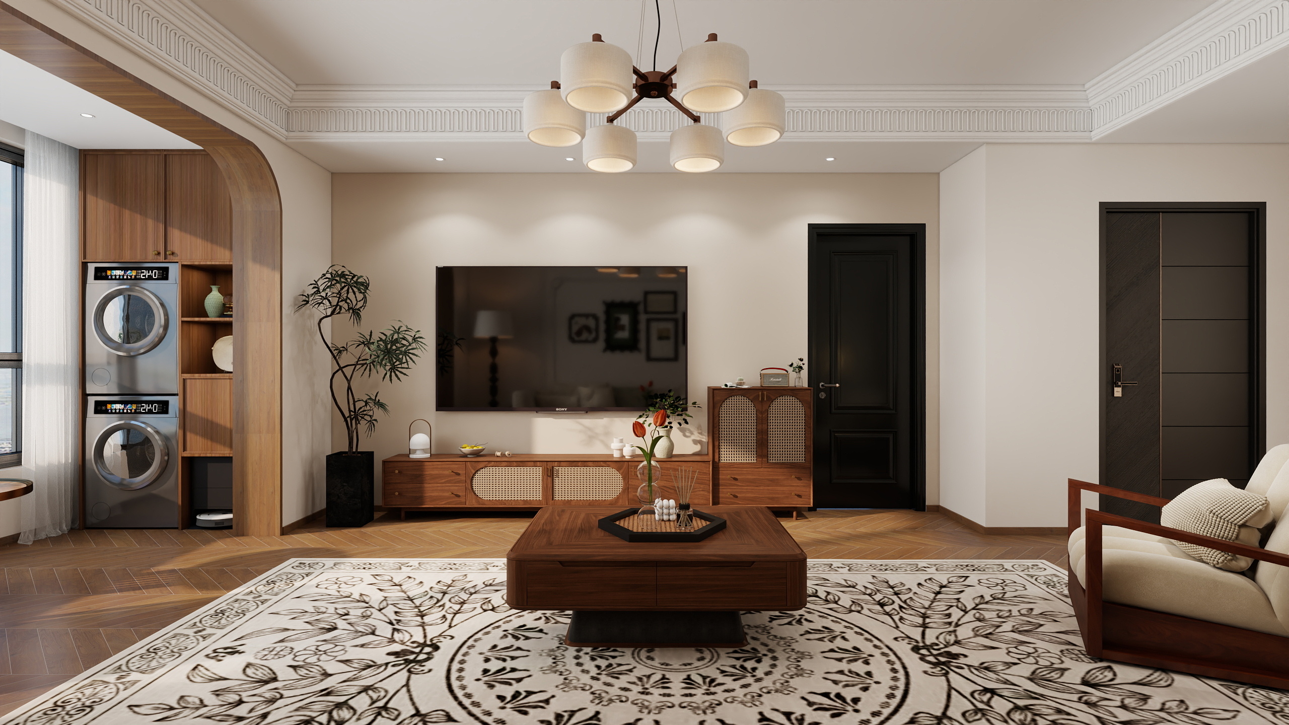 luckyuu-120㎡3室装修效果图