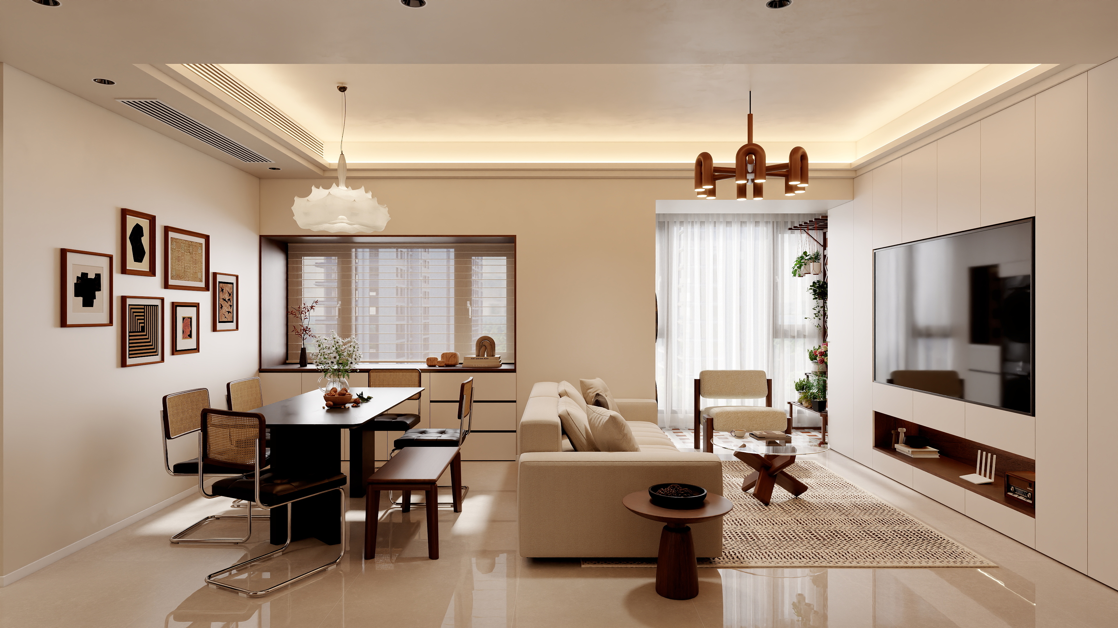 装修设计帮-100㎡4室装修效果图