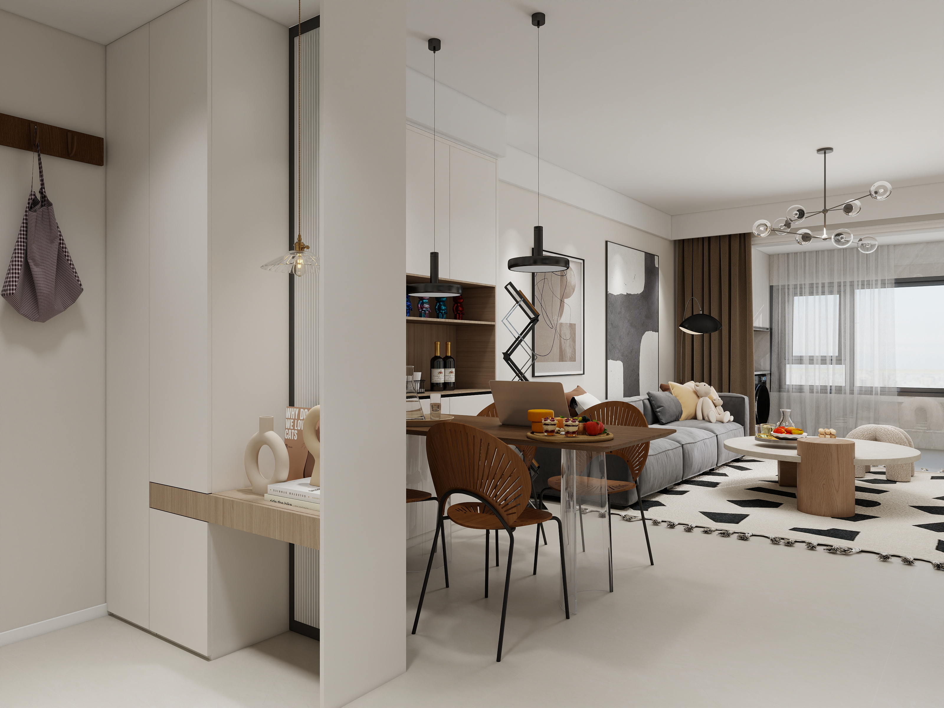 于依萍TdHK-齐新花园现代简约112㎡3室-装修设计方案