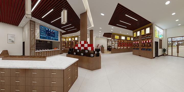 墨轩装饰有限公司-药食同源体验馆-装修设计方案