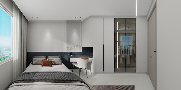 刘杨室内设计-泰和城水岸-黑白风格-装修设计方案