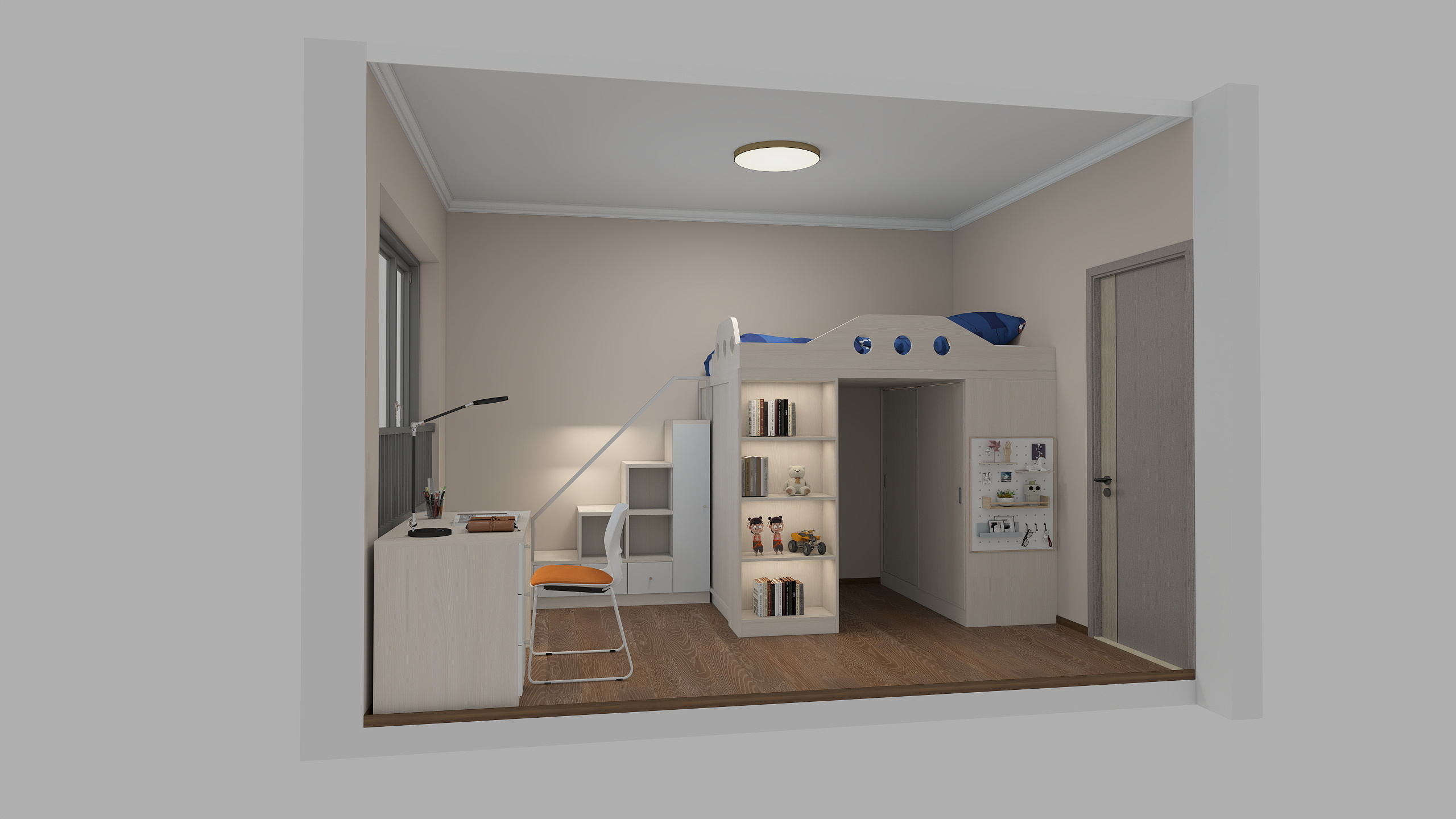 龙潭飞瀑-小孩房1-装修设计方案