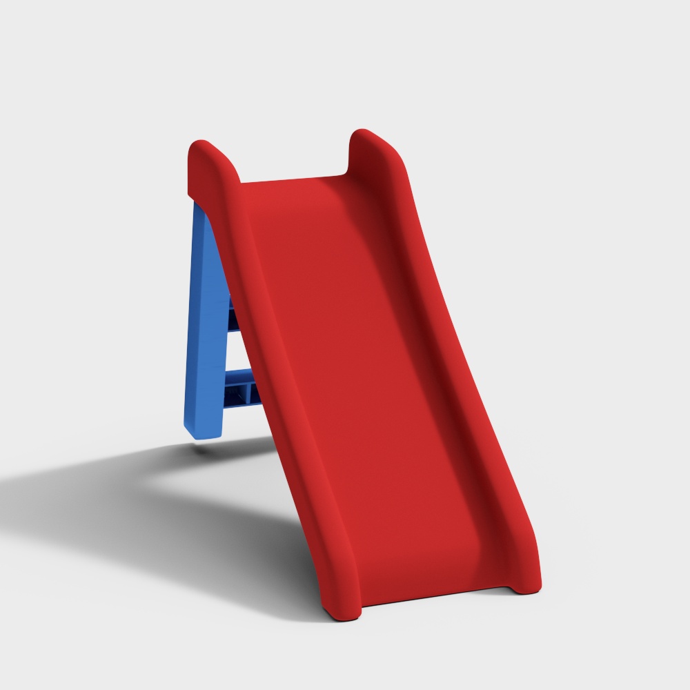 现代儿童滑滑梯3D模型