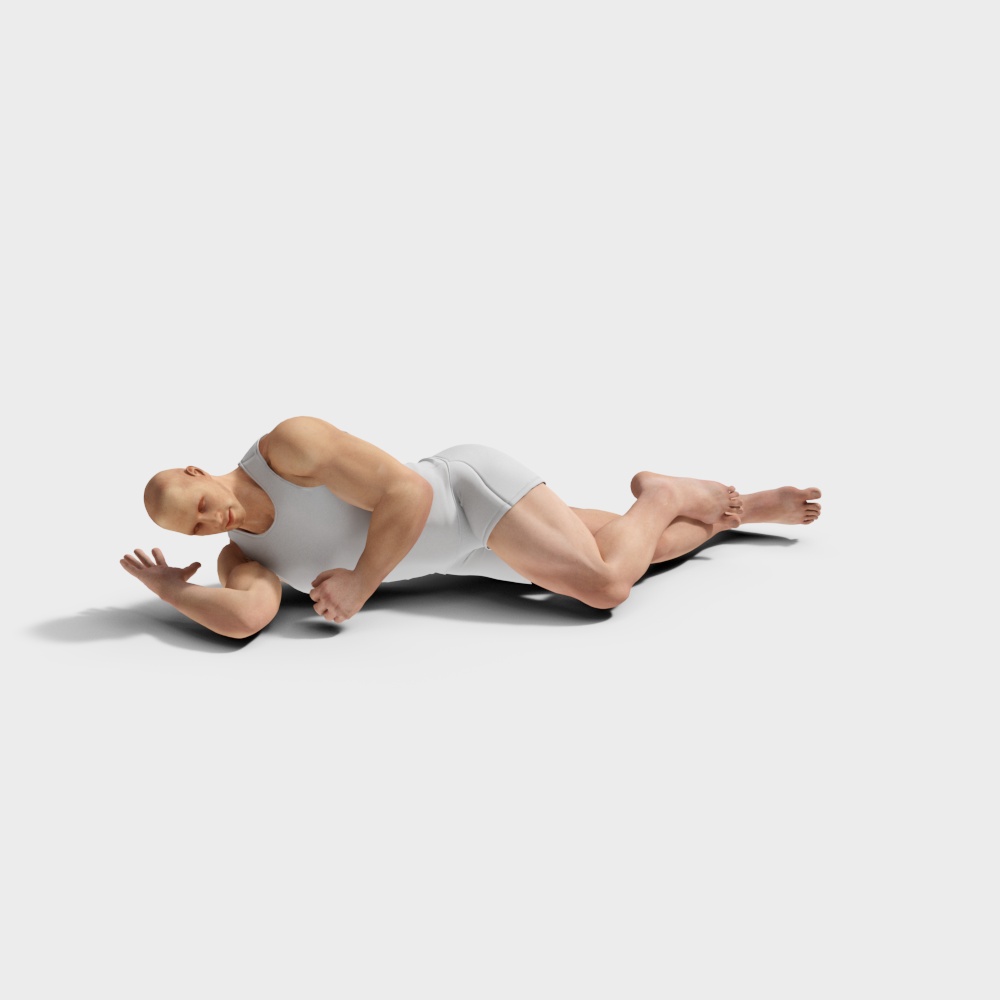 睡着的男人3D模型