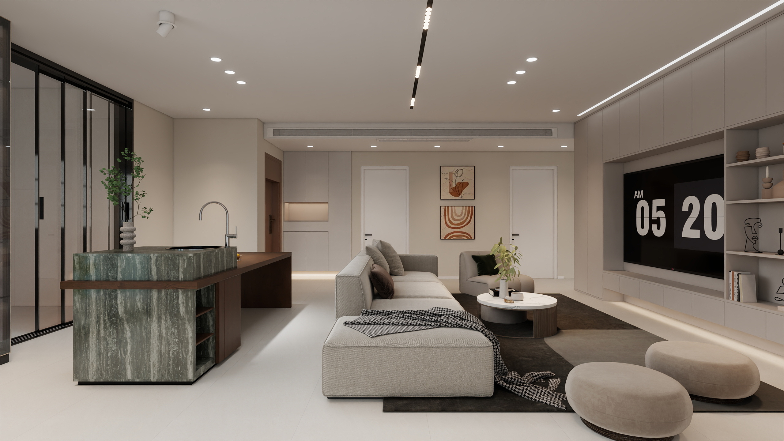 HEING-4室2厅装修效果图-装修设计方案