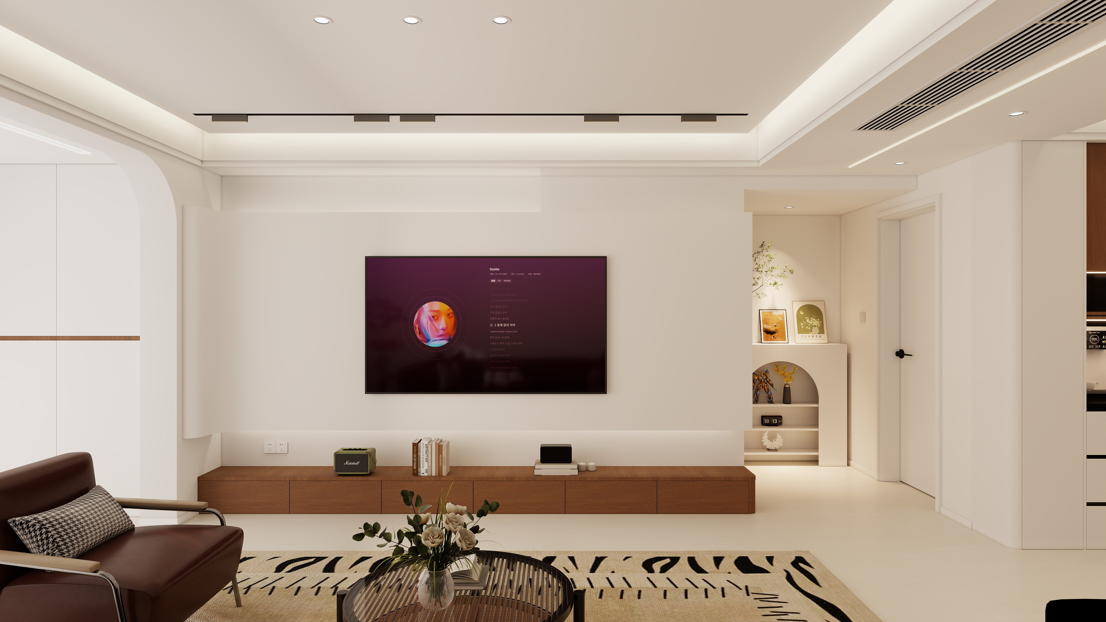 周聪设计-家装120平奶油中古风-装修设计方案