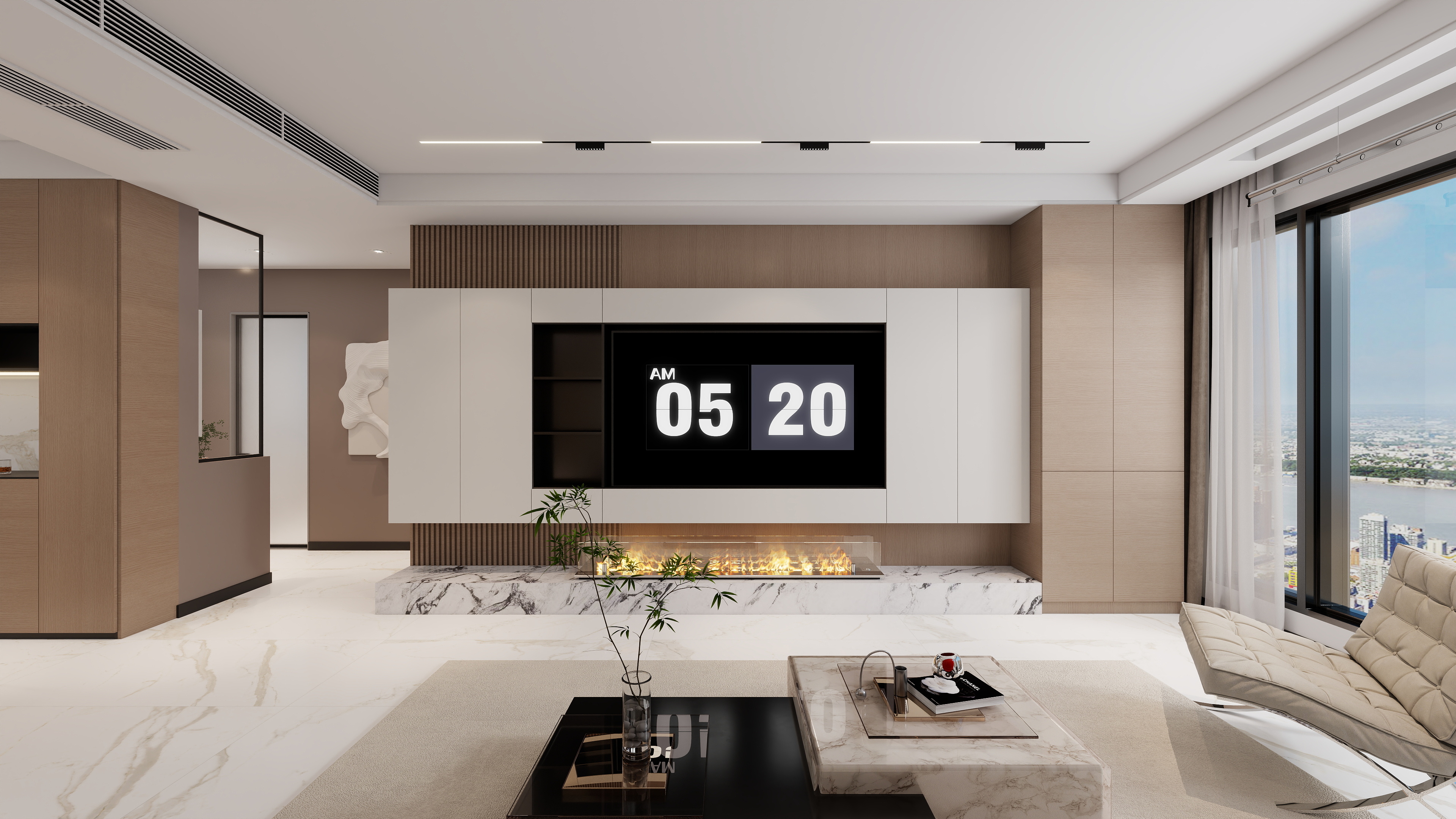 胖头鱼设计-天保·九如130㎡简约三室-装修设计方案