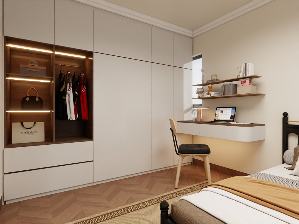 左边设计喵-书香嘉苑114平3+1户型-装修设计方案