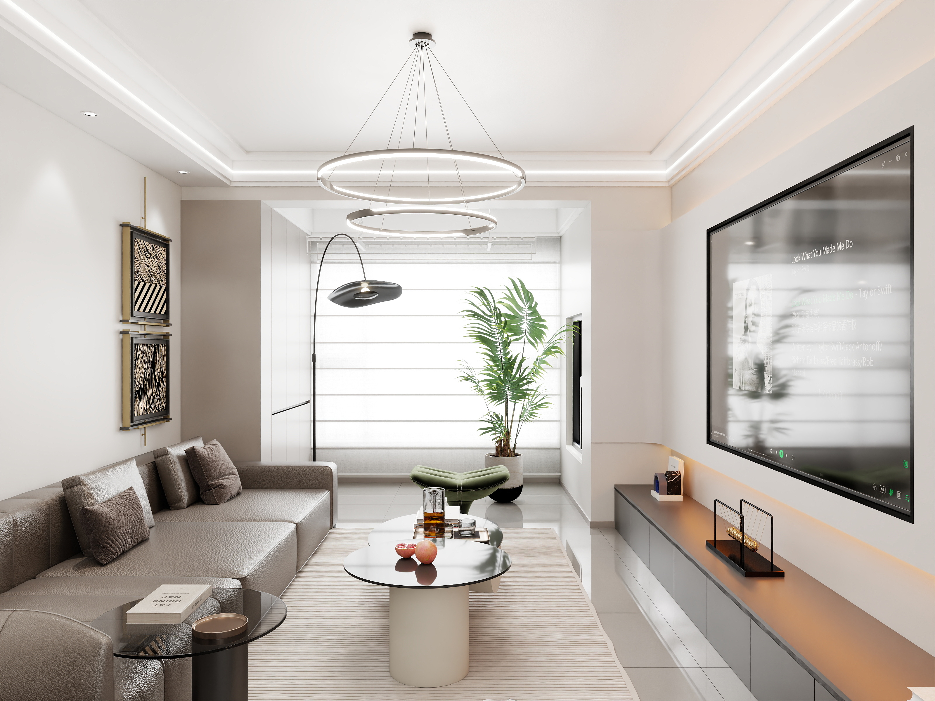 泼岸盼-93㎡3室-装修设计方案