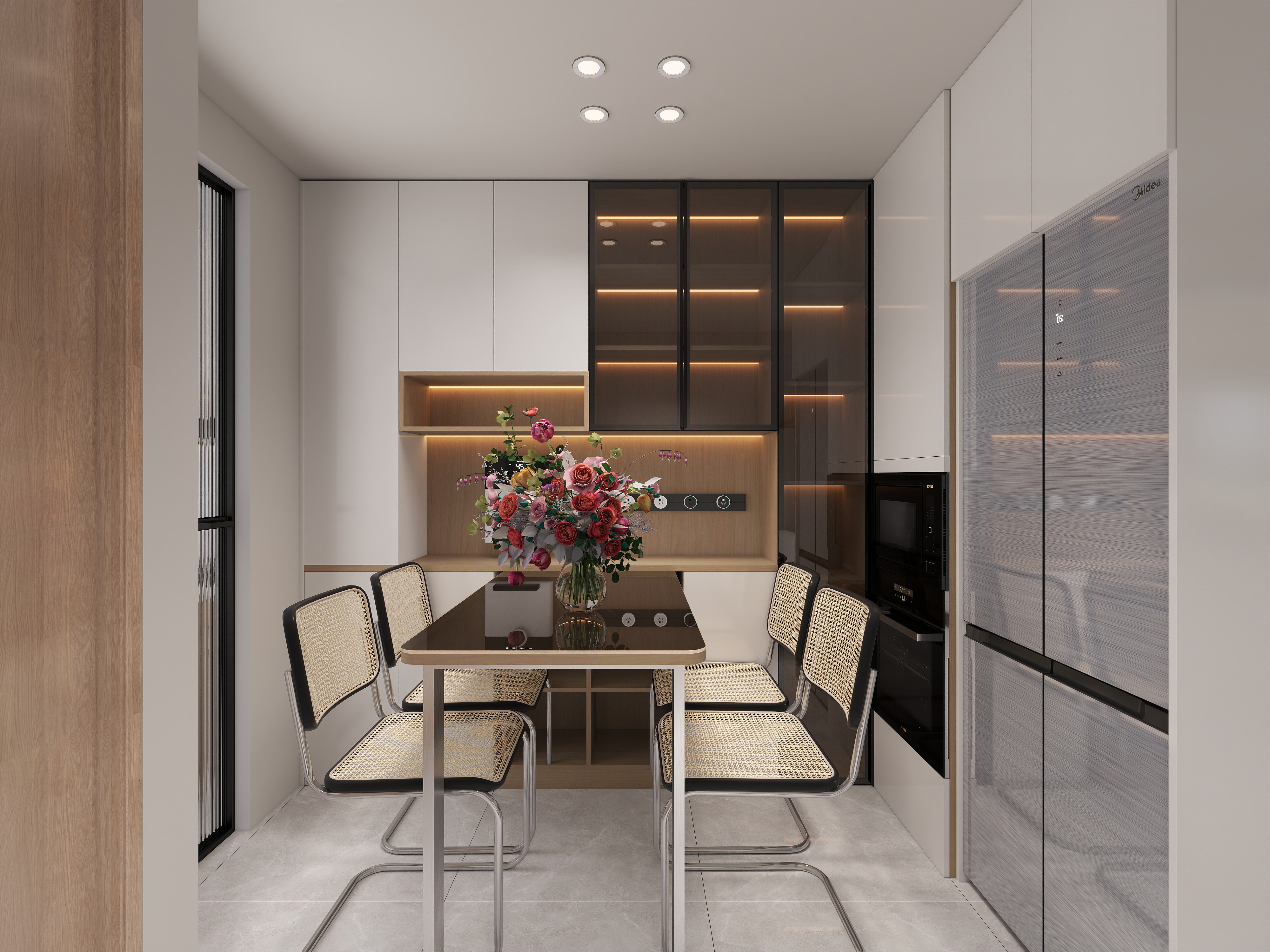 艺雅丽-55平小户型一局爆改三居装修效果图