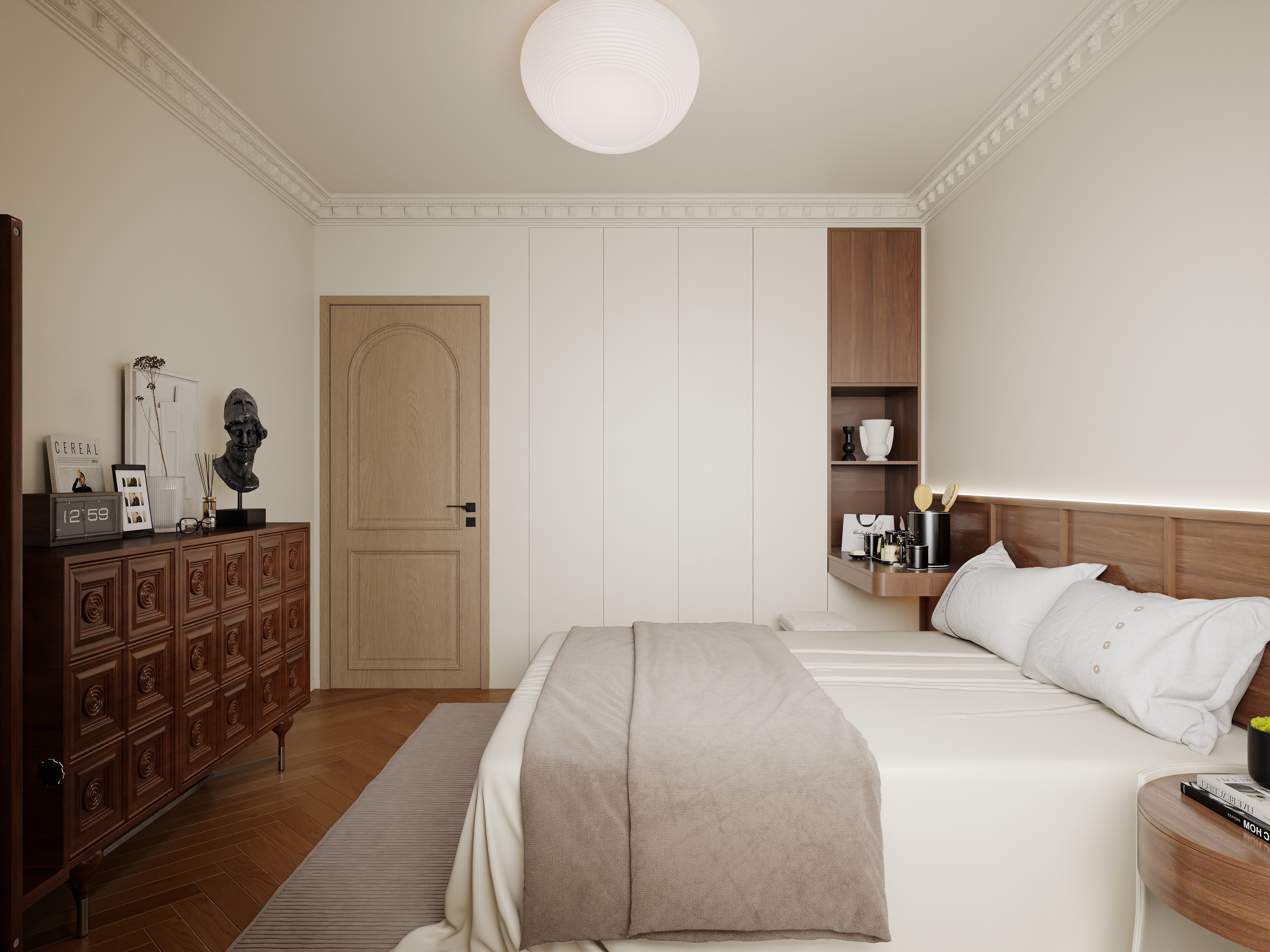 陈辉-94平方中古风雅居装修效果图