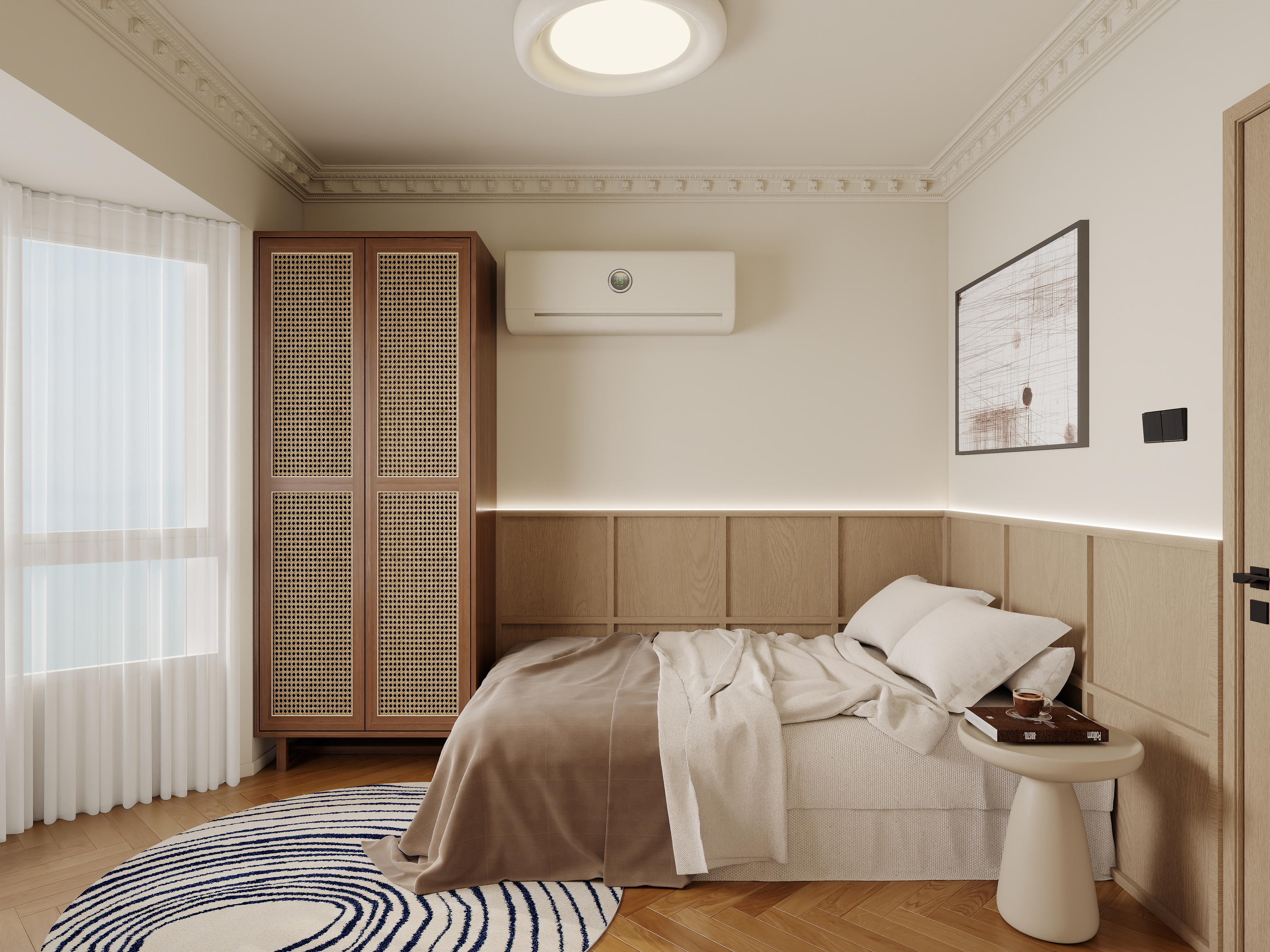 陈辉-94平方中古风雅居装修效果图