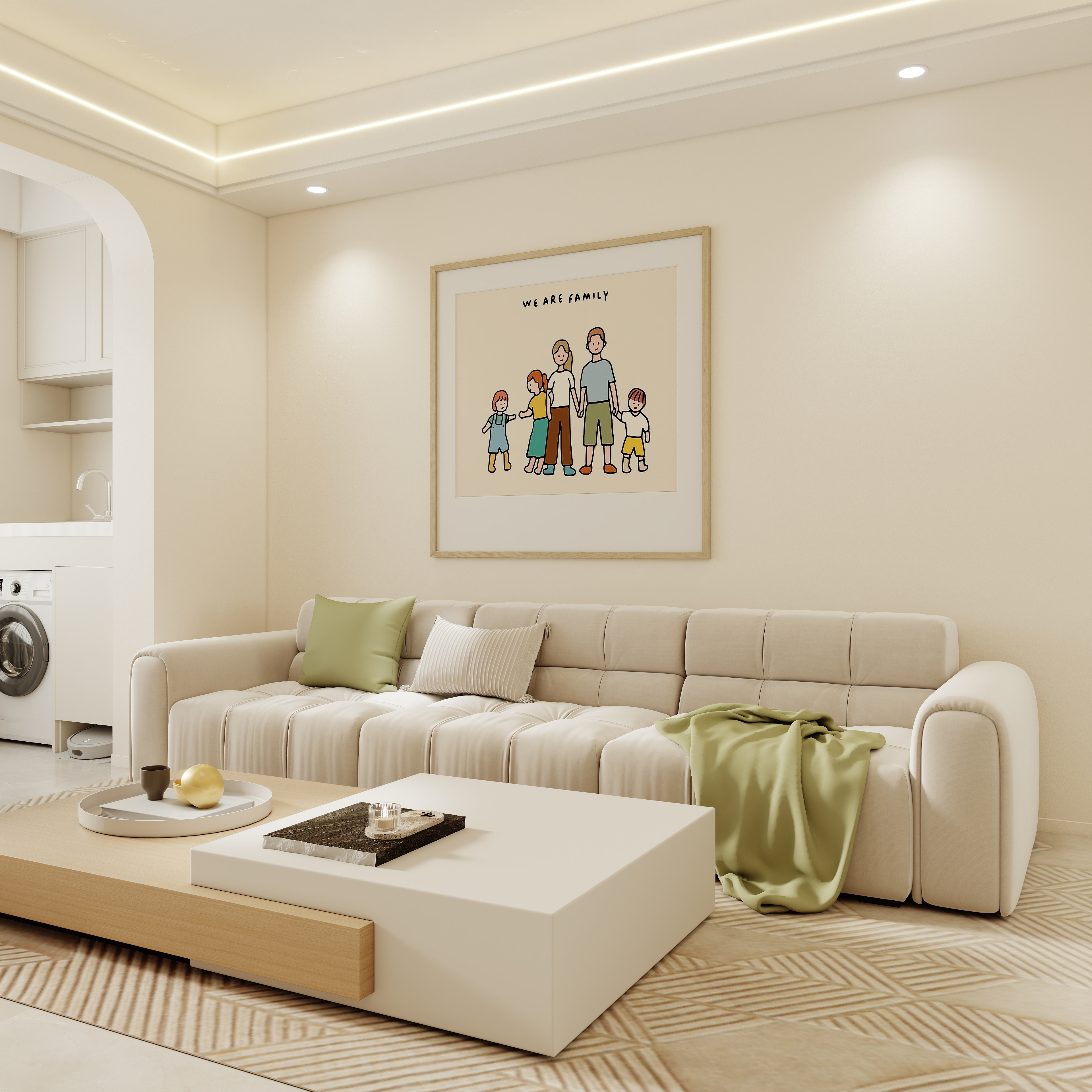 壹诺设计工作室-奶油风装修效果图