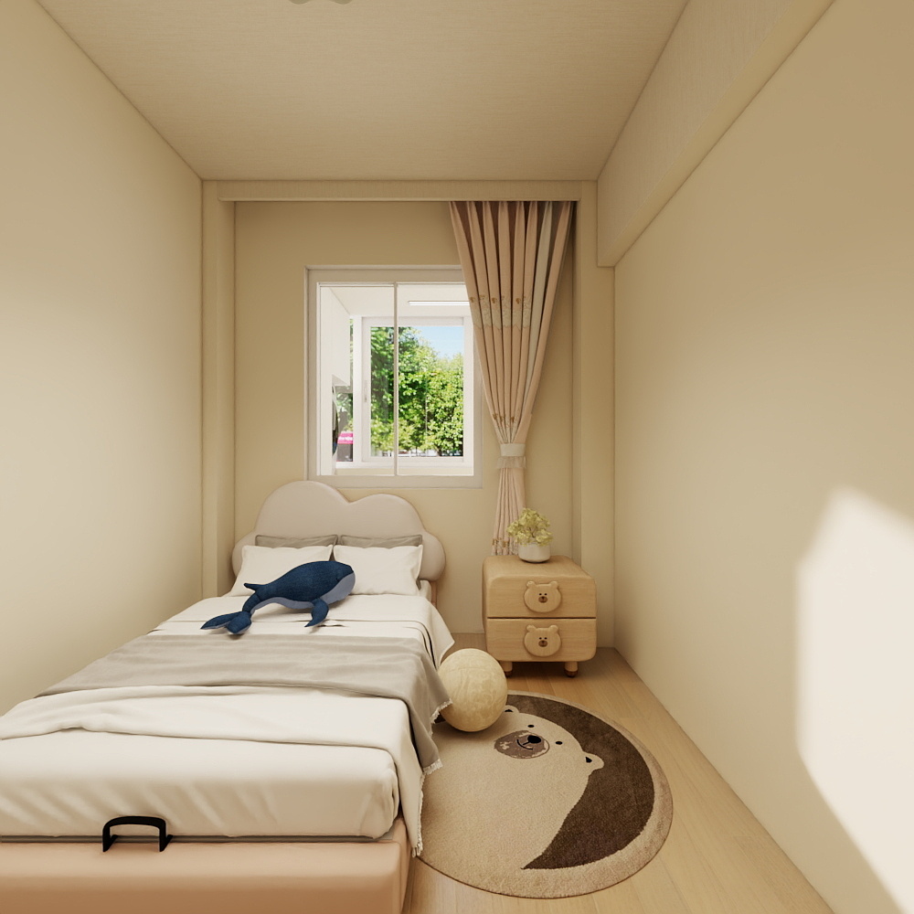 翟翟SVDL-98㎡3室去客厅原木装修效果图