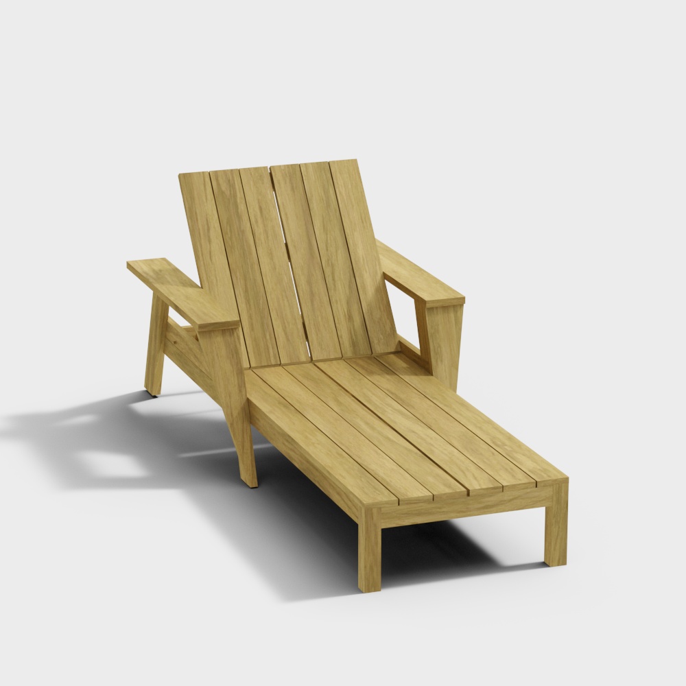 luxcline sunbed morning yellow3D模型
