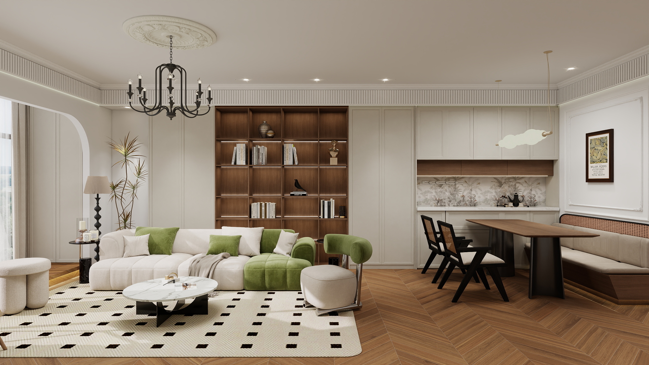 HongqrvN-法式复古树屋住宅——时空交织的诗意栖居-装修设计方案