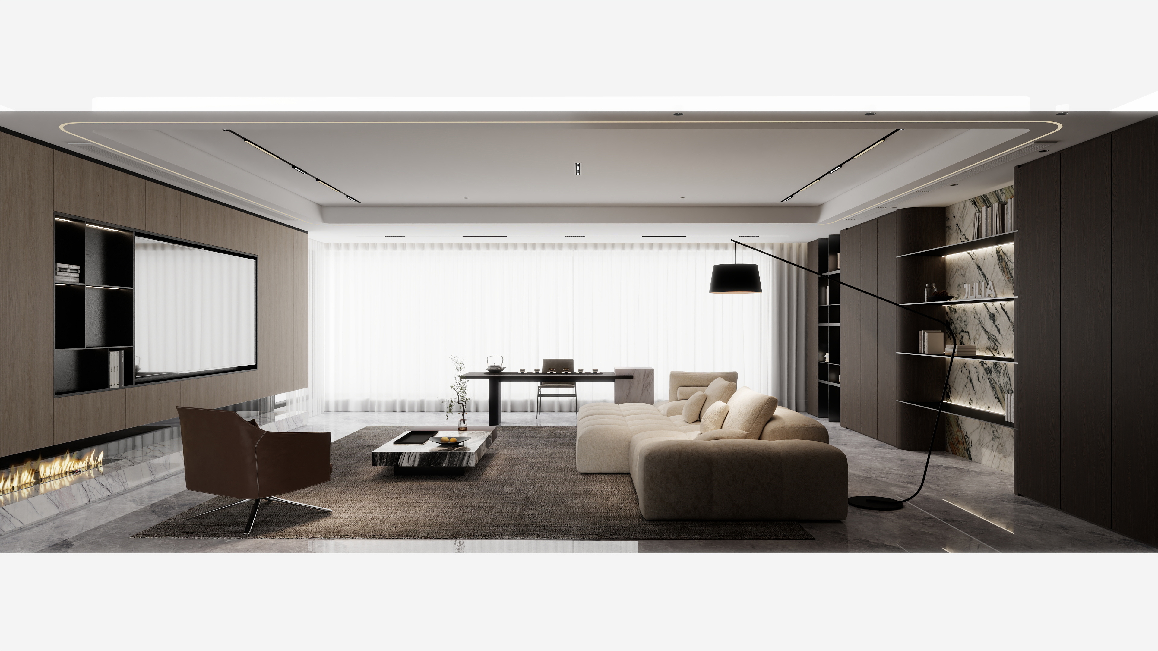 居里亚技术中心-意式极简   260㎡-装修设计方案