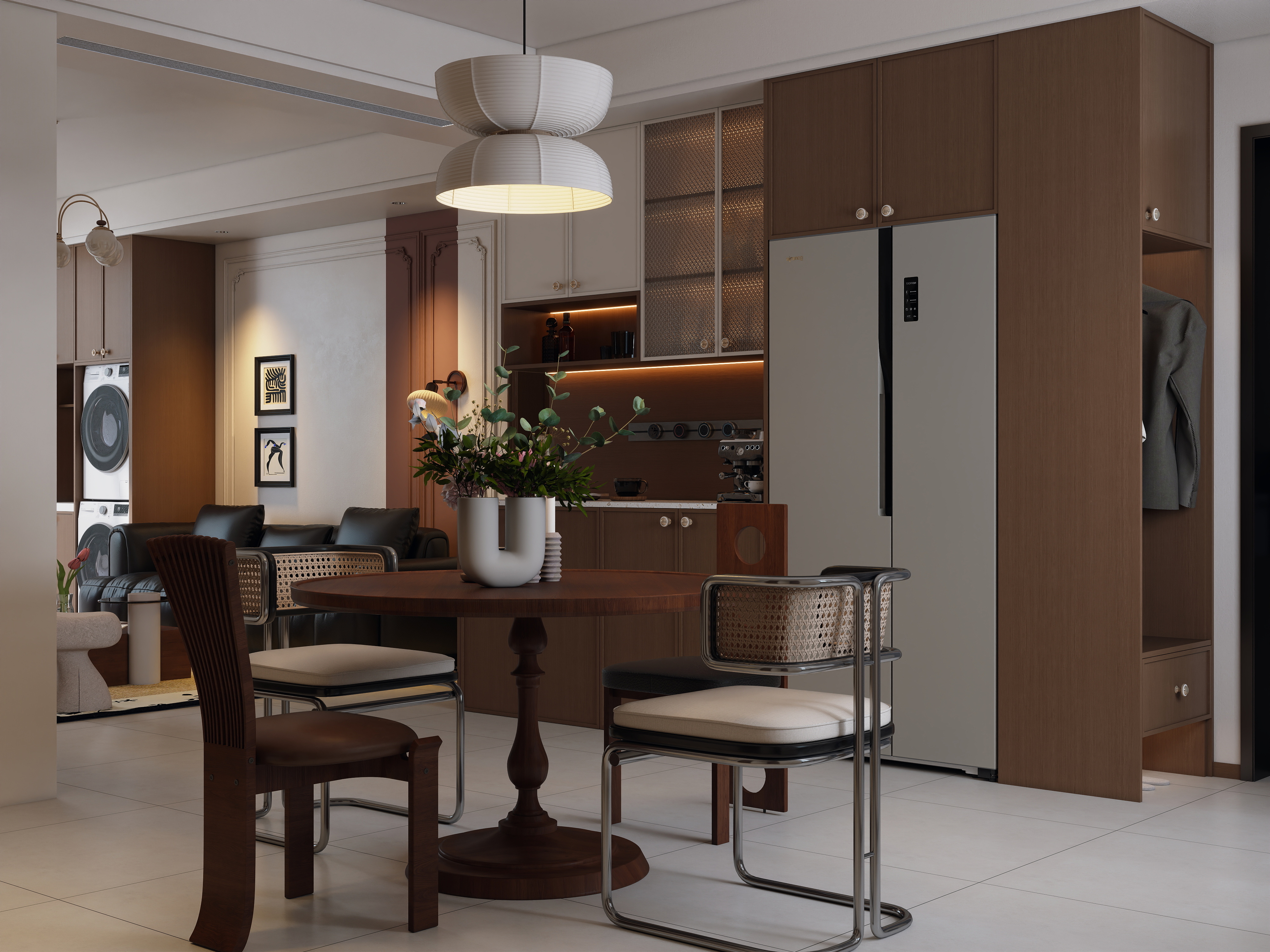 楠乔-中古风09有主灯精装修效果图