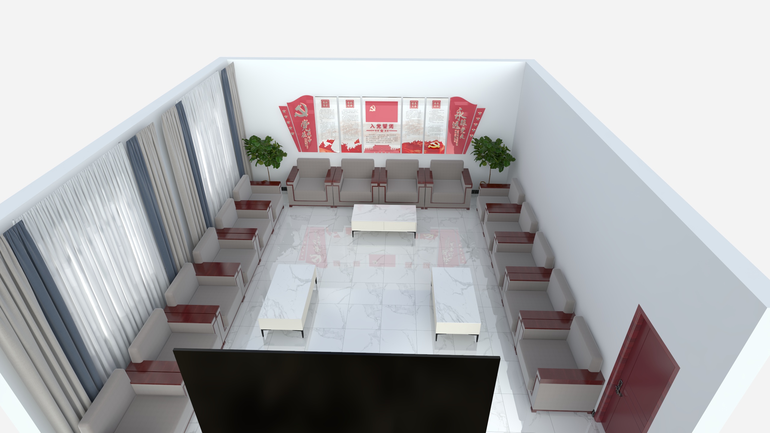 木易木匠_2023满-09-综合楼1楼访谈室1间-装修设计方案