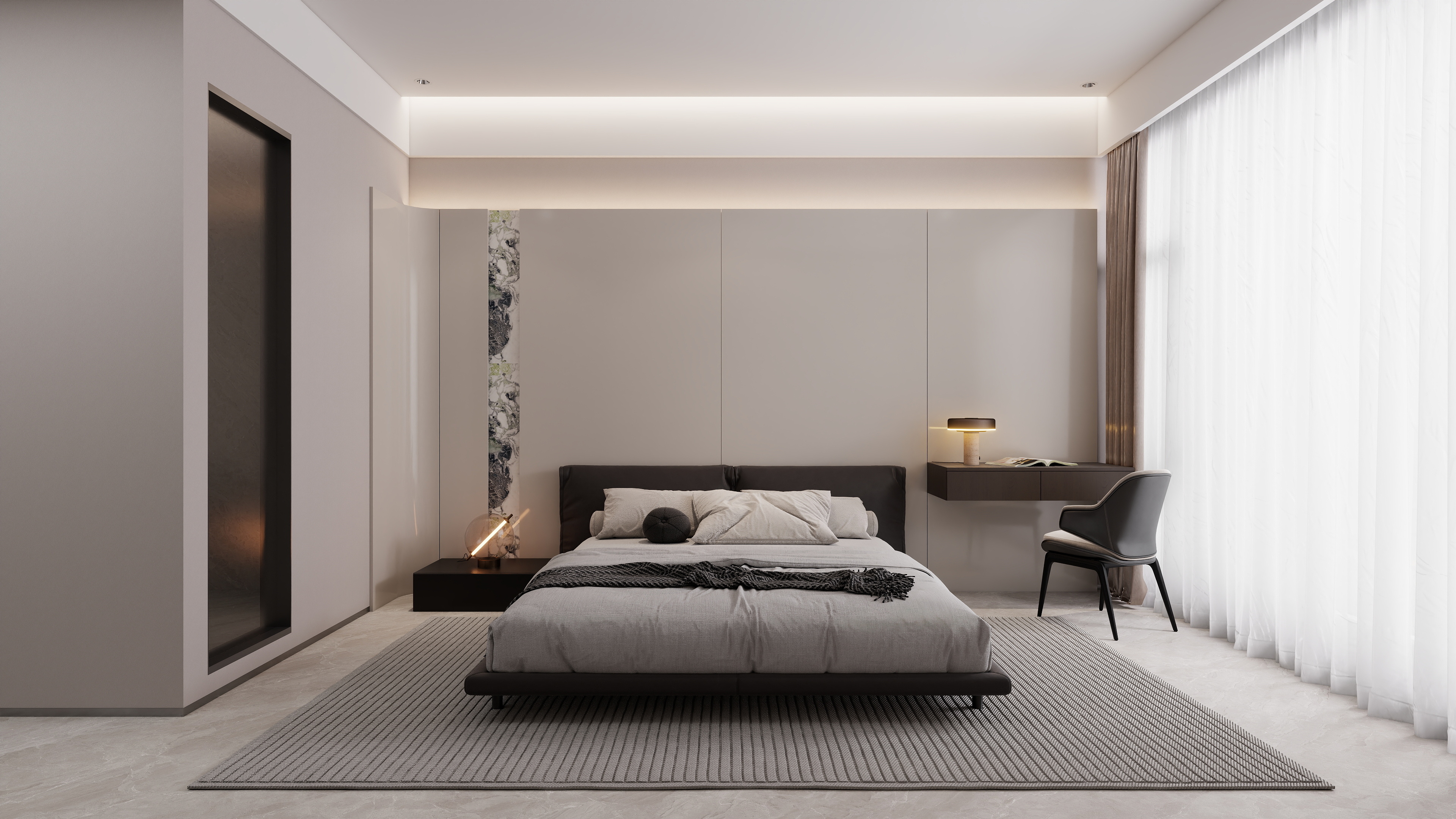 胡朝辉015818301433-云城-唐总意式轻奢装修效果图