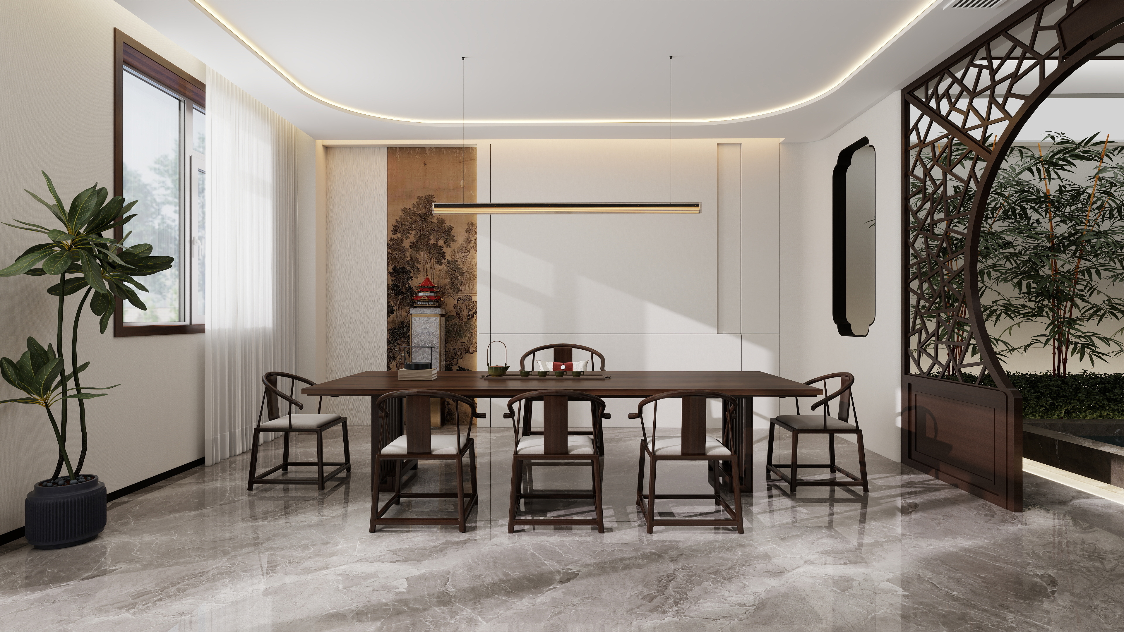 威海云领装饰工程有限公司-东山自建房装修效果图