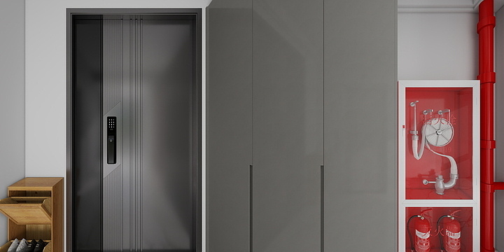 DesignerMs.Ding-西苑雅居5-2-201  ---87㎡简约黑白灰-装修设计方案