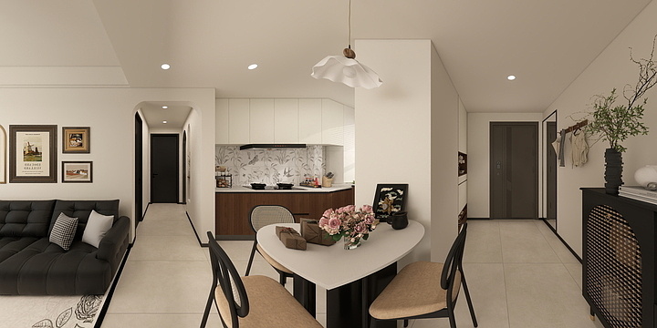 Anju设计-中古风格案例-装修设计方案