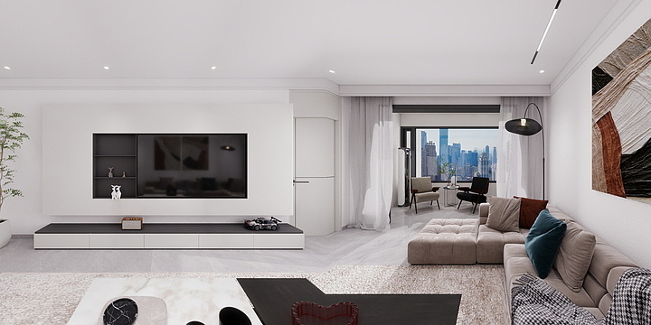 合一空间.李彪-滨江首府15-1-3202-装修设计方案