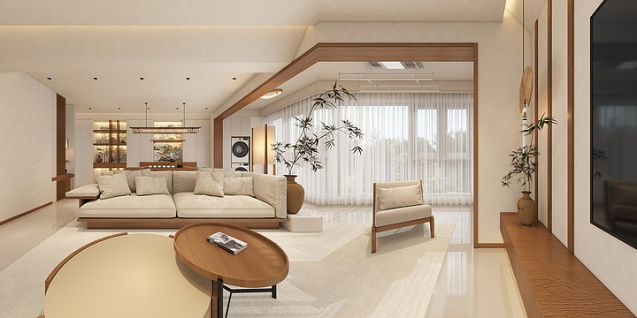 自由设计师-十二-时代之光-中式极简-装修设计方案