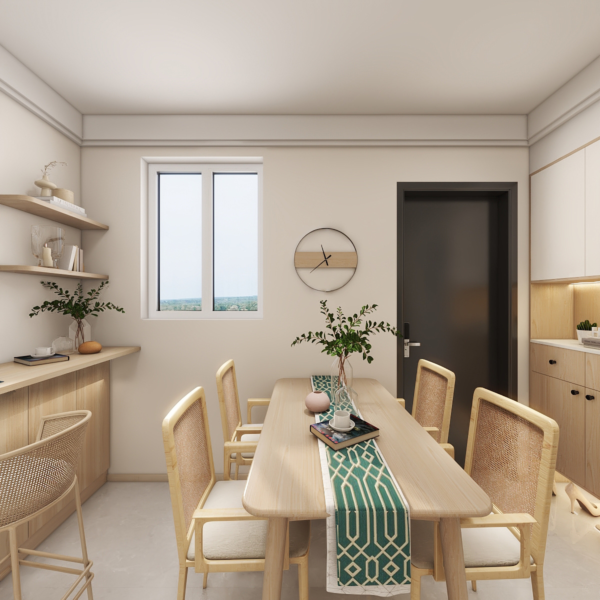 设计师-魏佳朋-62㎡1室装修效果图