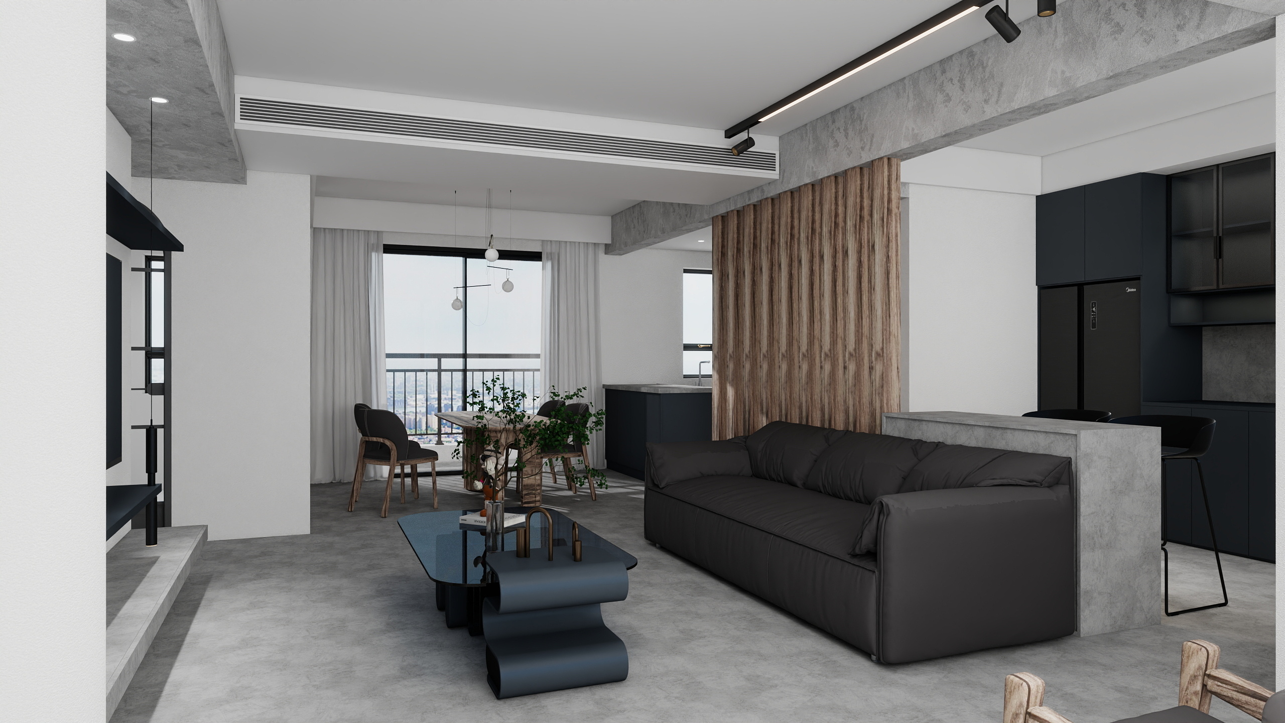 韩13719621110-华润132平方-侘寂风装修效果图