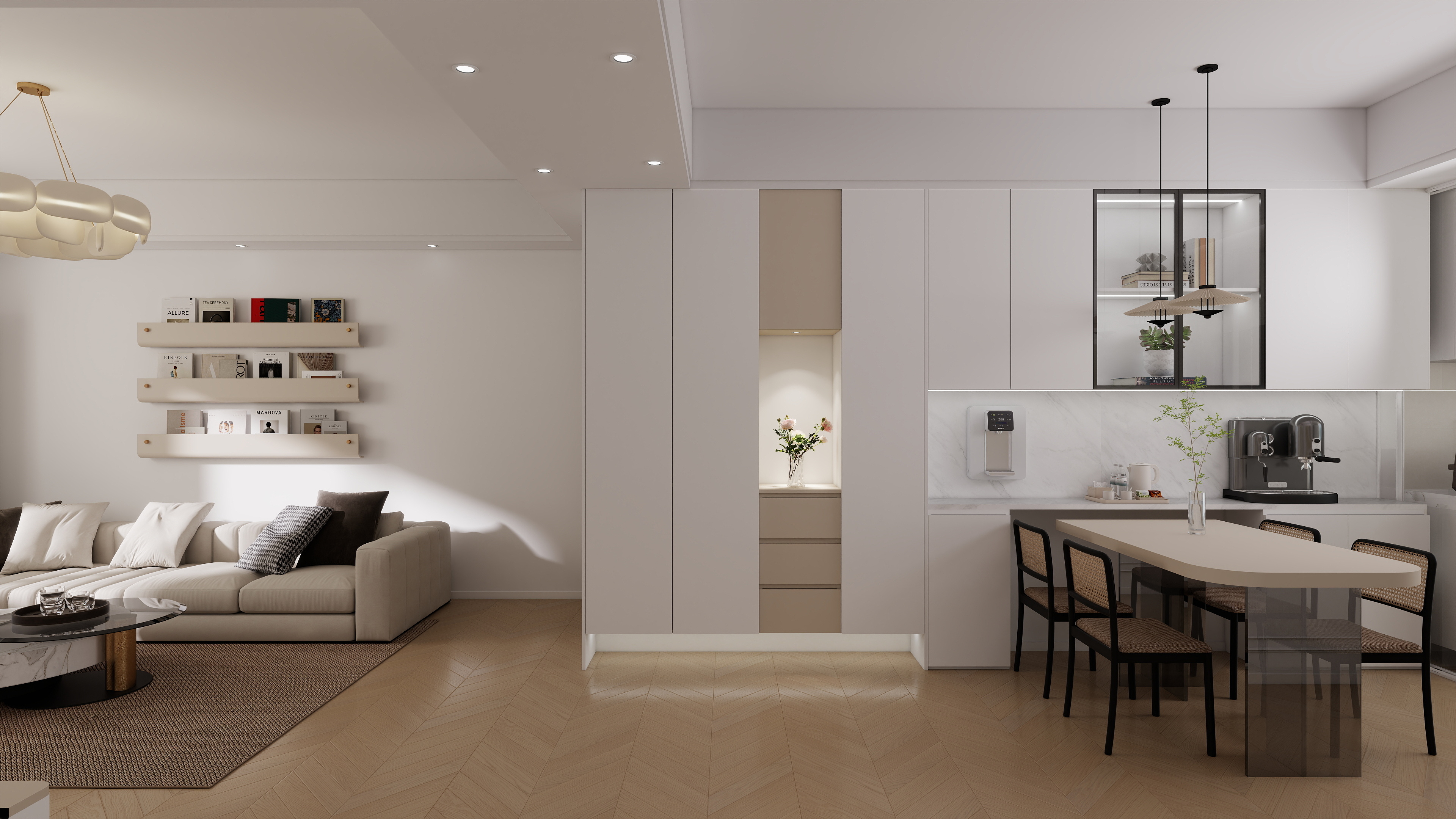 周聪设计-90平现代简约-装修设计方案