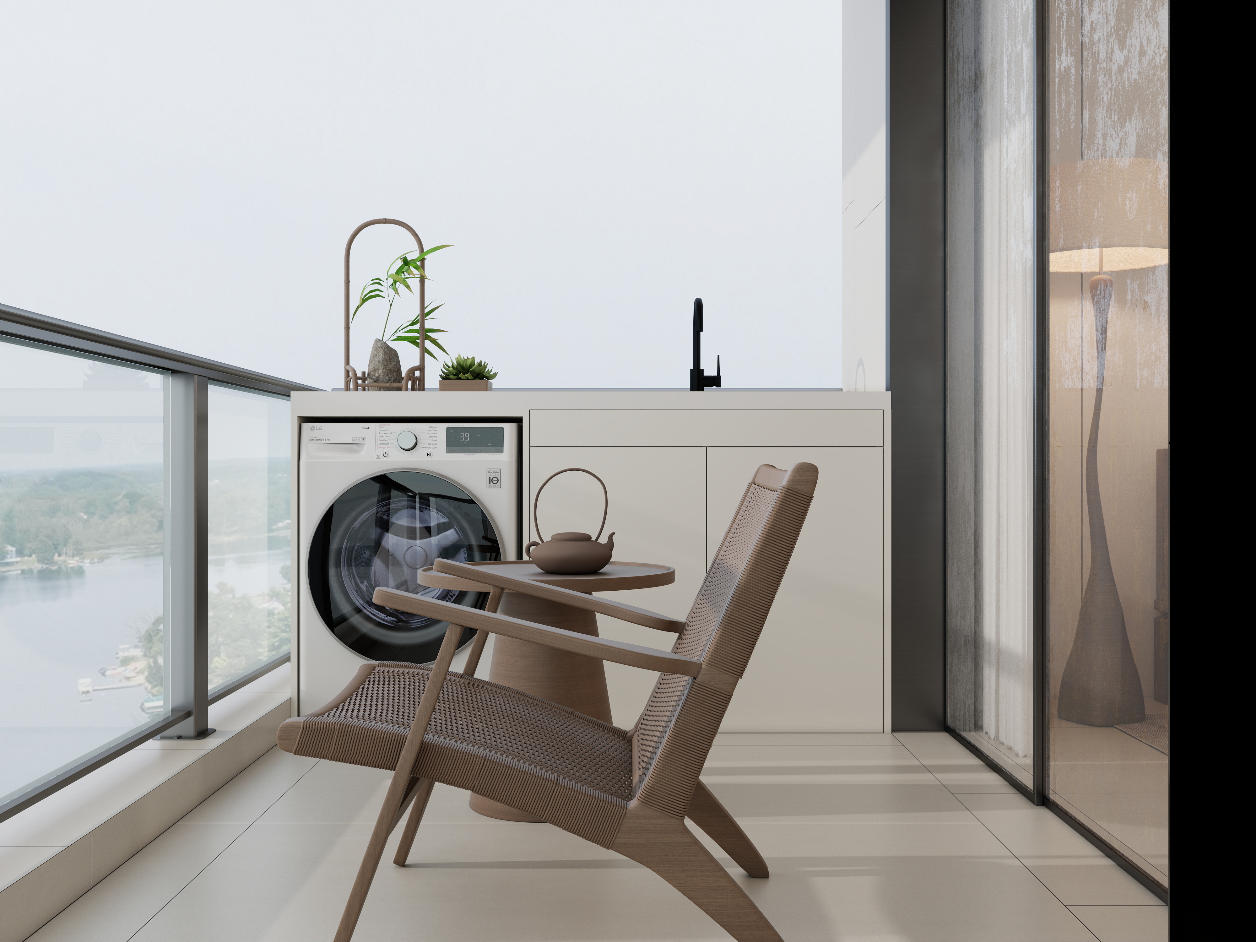 庄育霖-丹桂苑100平方新中式3室装修效果图