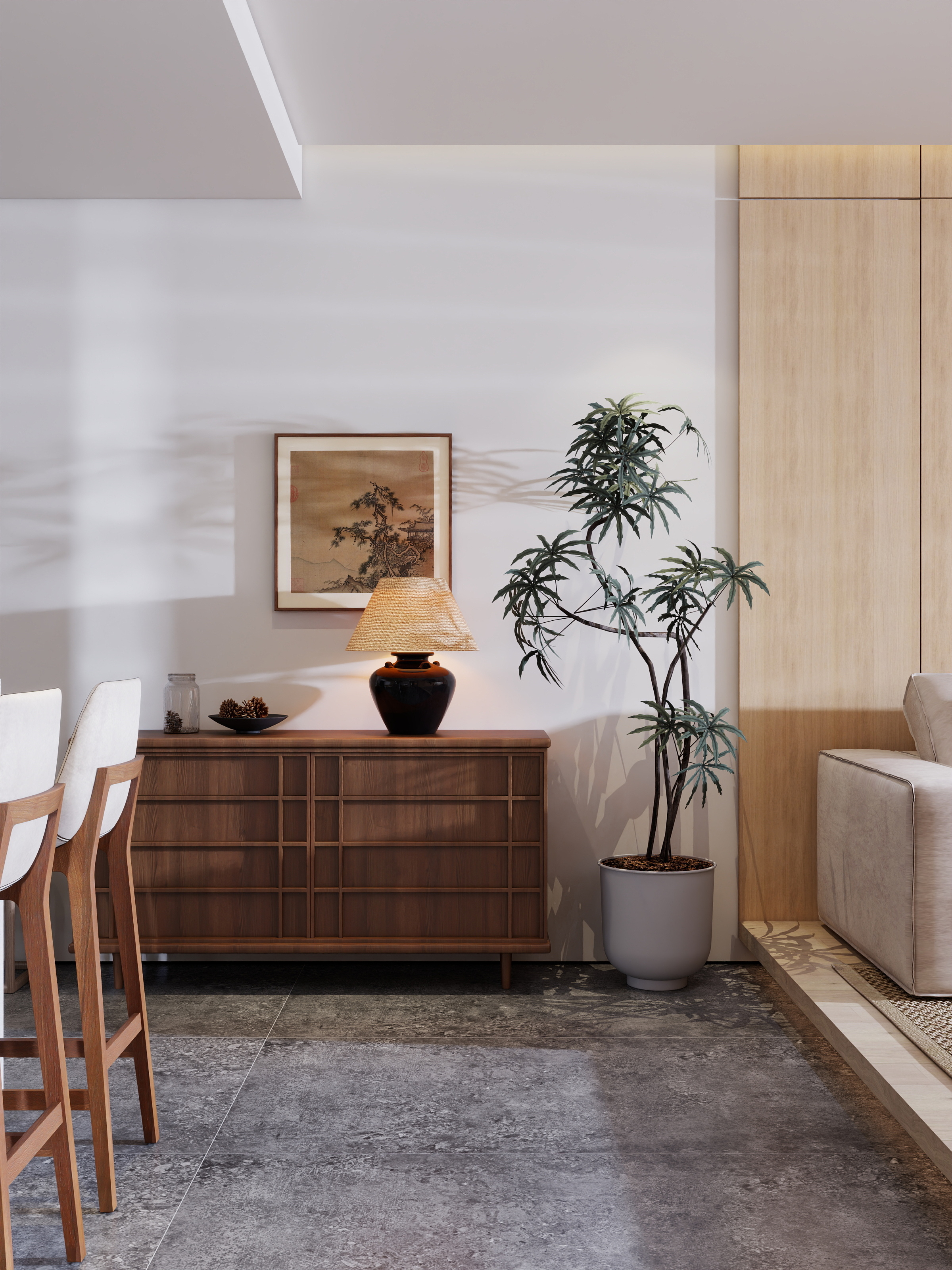 李林-田园123㎡3室装修效果图