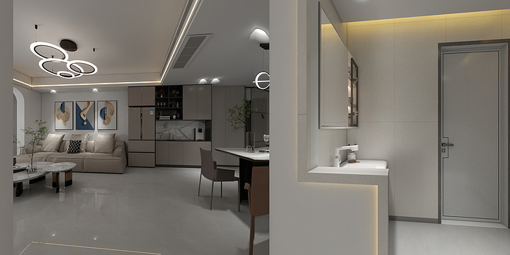 南宏装饰胡乐-第一套方案柏雅四季12栋1901-装修设计方案