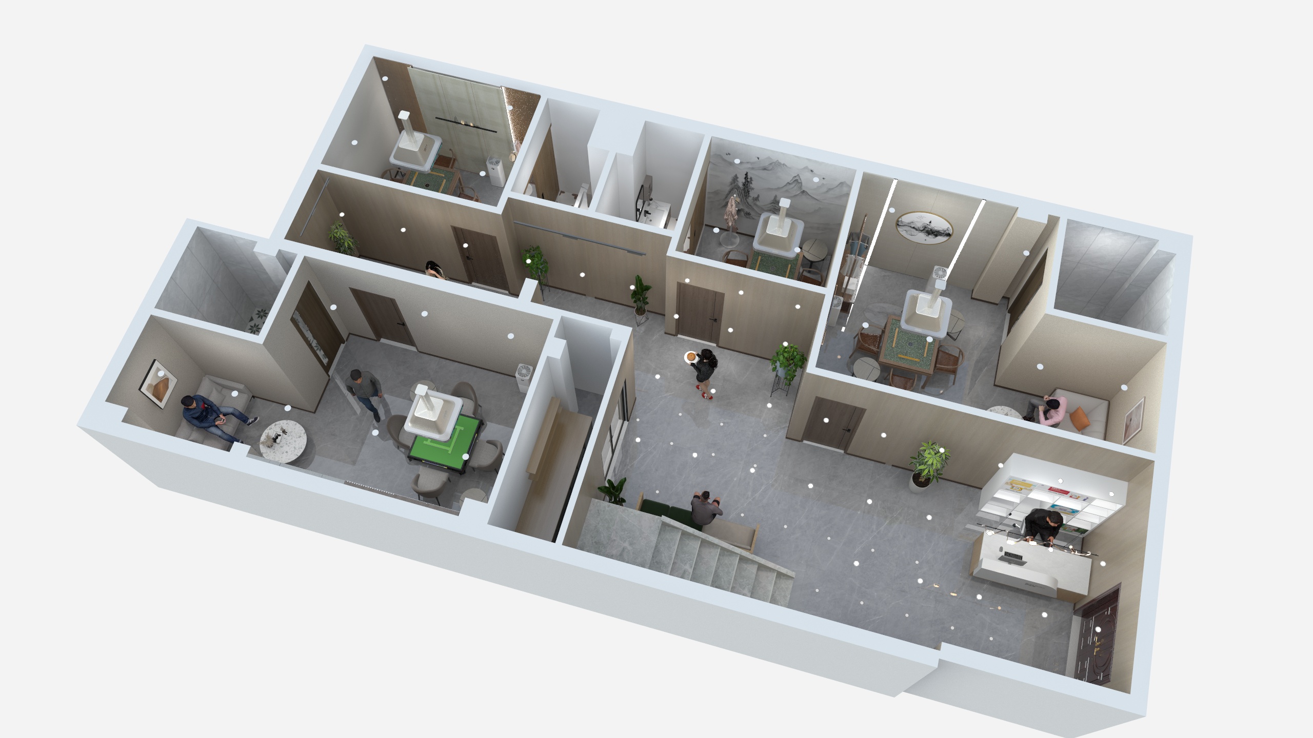 江苏爱企装饰工程有限公司-棋牌室方案-副本-装修设计方案