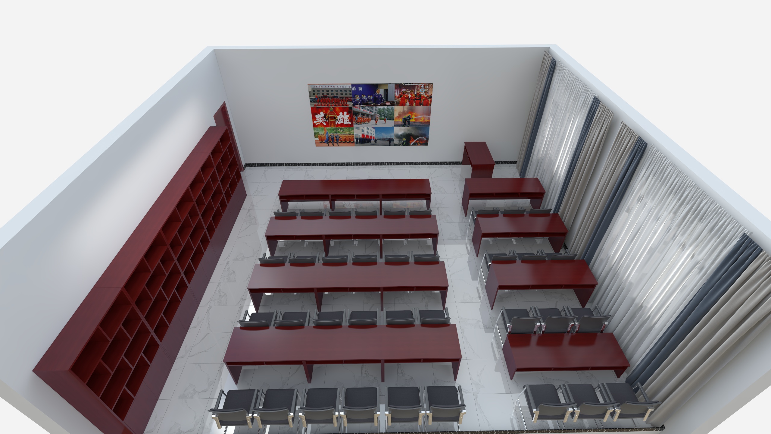 木易木匠_2023满-19-消防楼2楼阅览室-装修设计方案