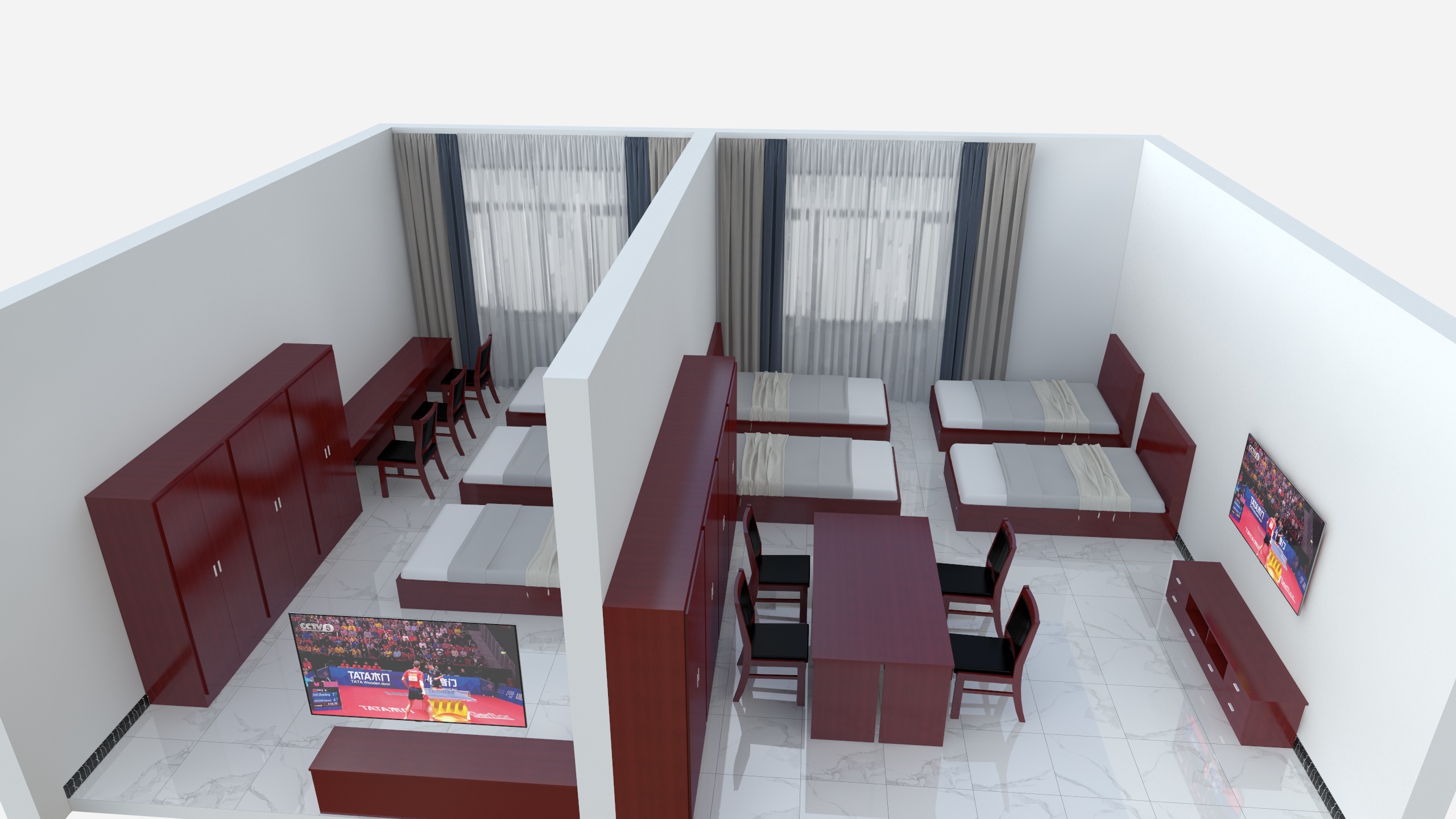 木易木匠_2023满-18-消防楼2楼（四人间7间.三人间2间）-装修设计方案