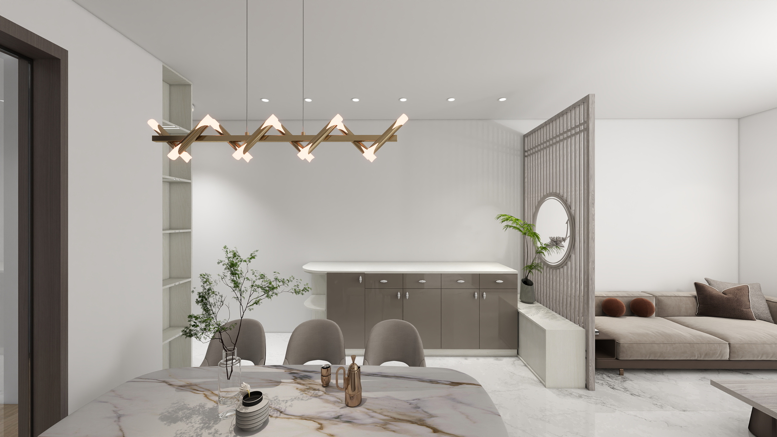 艺灵006-华凌小区-6栋现代简约76㎡2室-装修设计方案