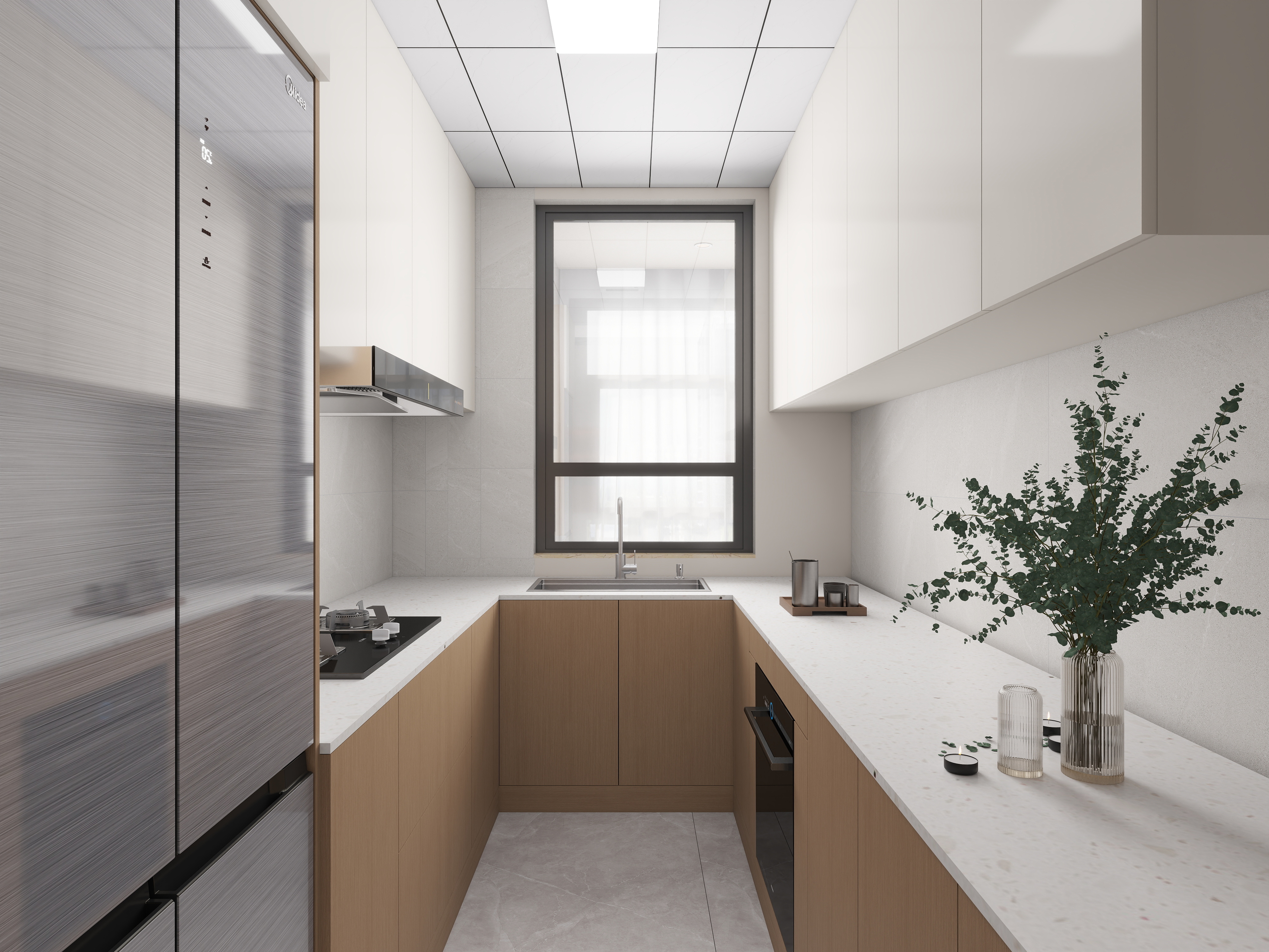 艺雅丽-79平现代简约装修效果图