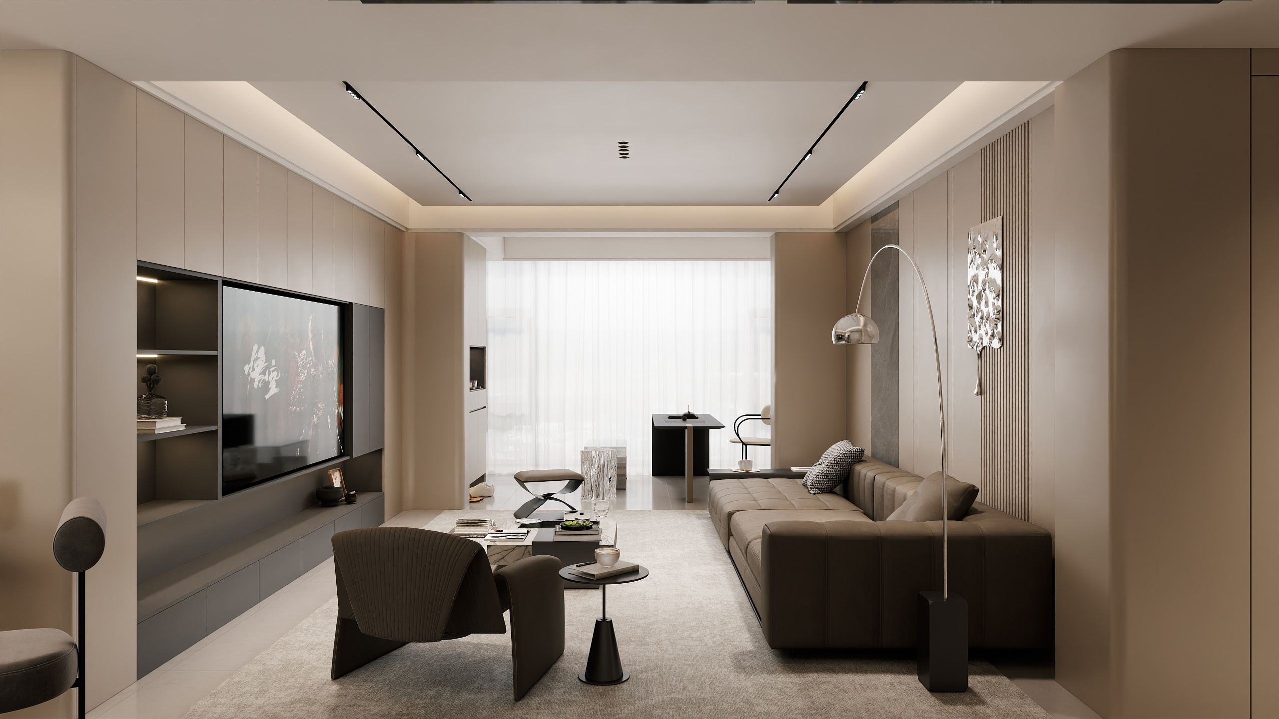 室内效果代画-帅-浅水湾陶源- 意式风-天下126m²室-装修设计方案