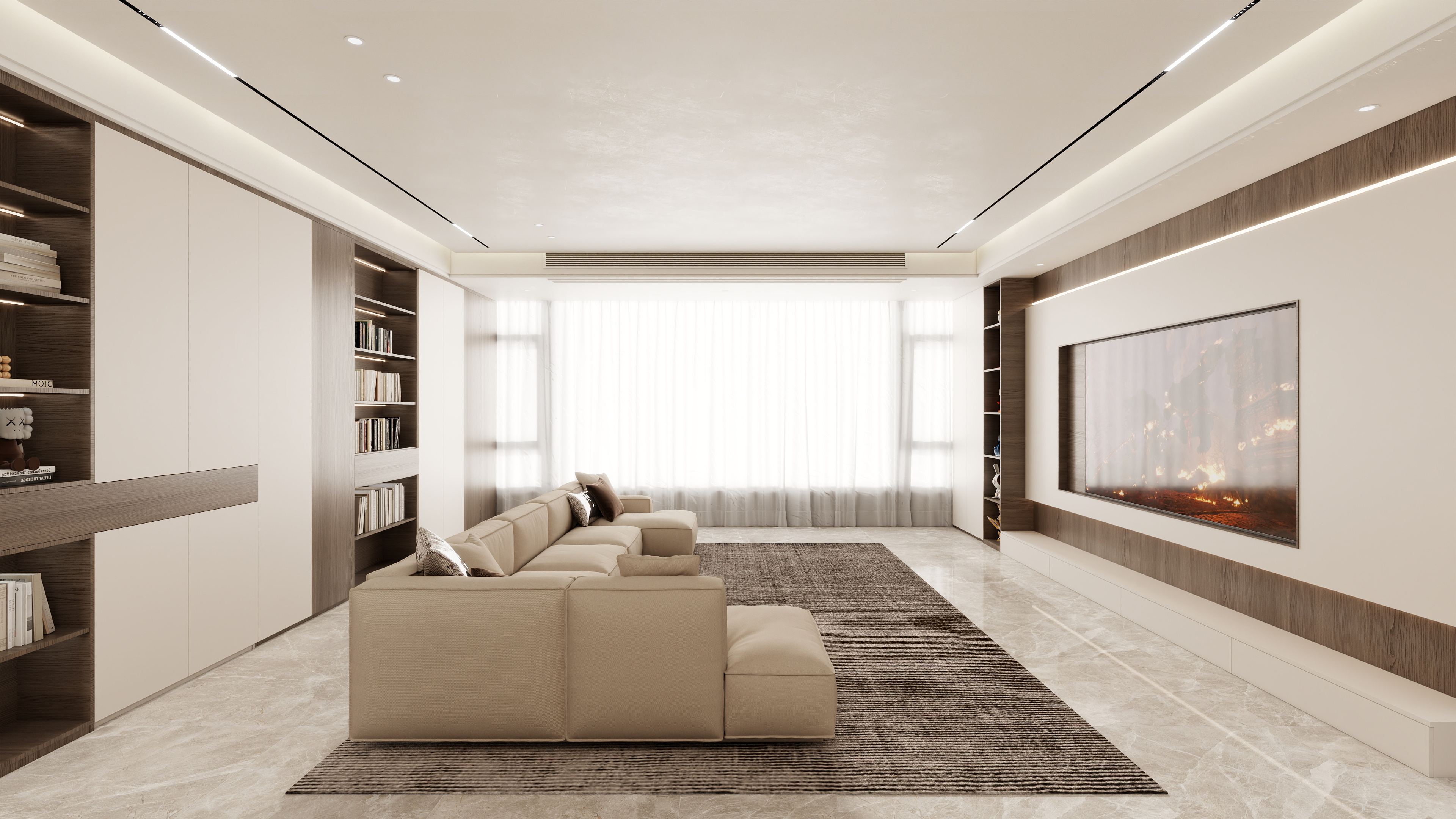 壹诺设计工作室-172㎡4室-现代简约 装修效果图