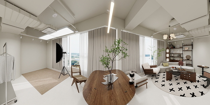 想象圈--华哥斯卡洛依办公室展厅--装修设计方案