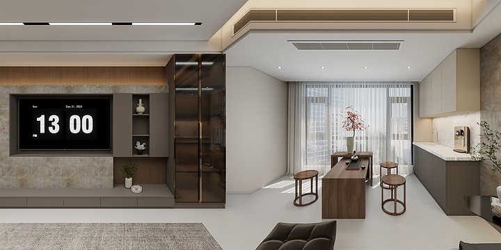 珲设空间-天元广场现代风-装修设计方案