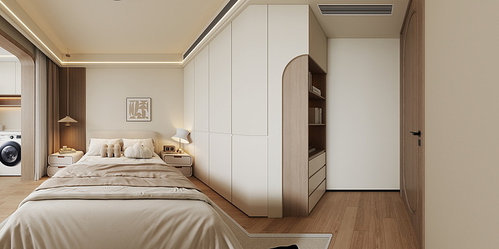 楠乔设计装饰-原木风04无主灯精-装修设计方案