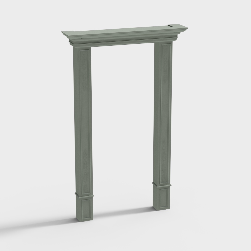 欧式垭口3D模型