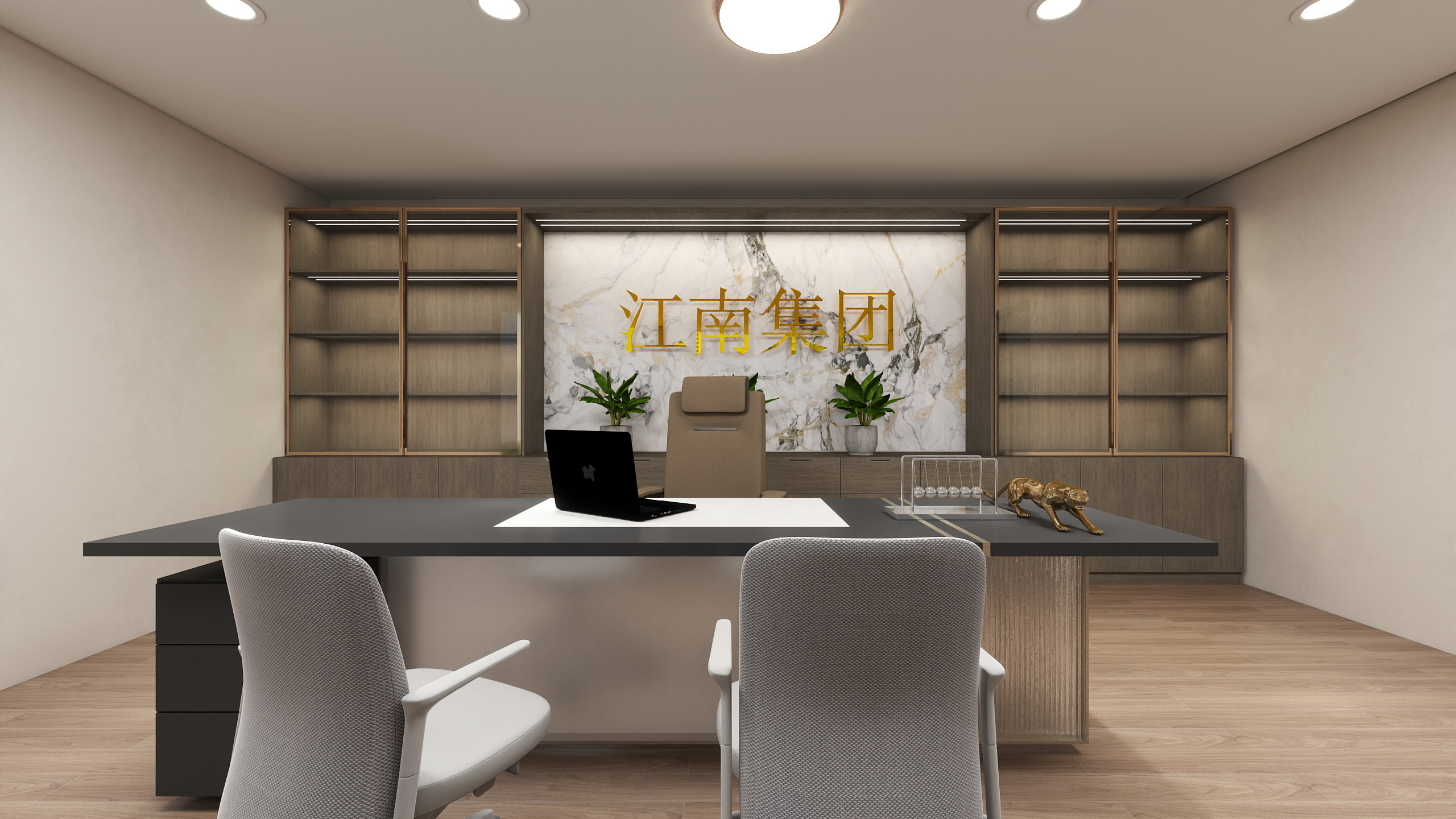 艺灵006-白云大厦轻奢302㎡-装修设计方案