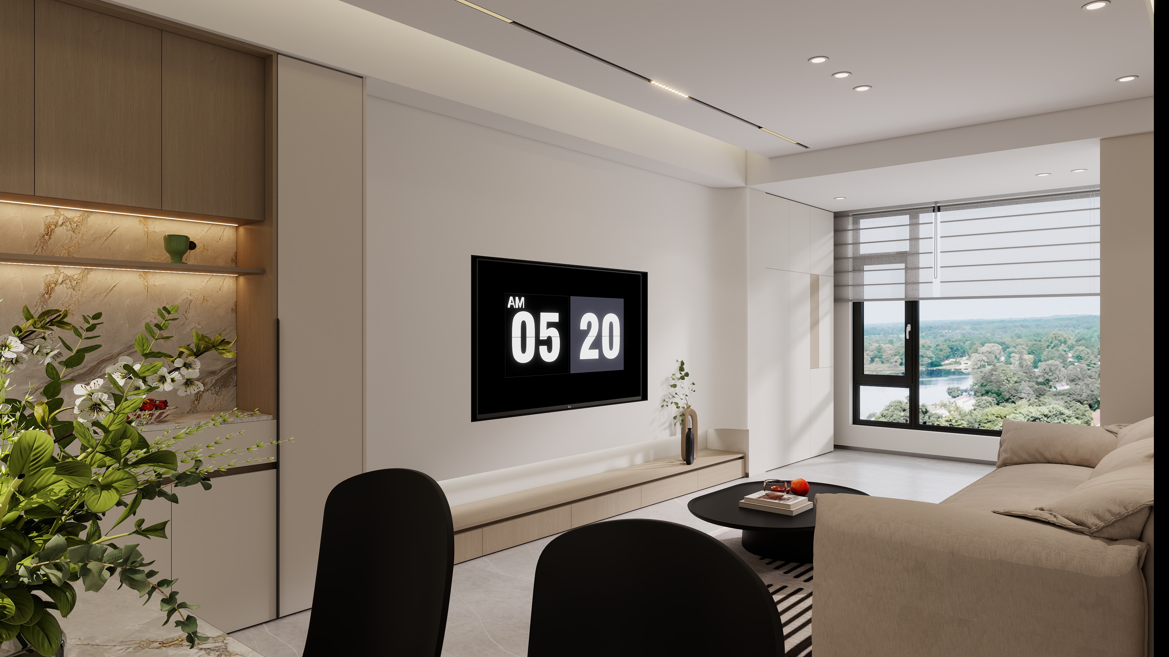 设计师-朝一-95㎡-现代简约风-装修设计方案